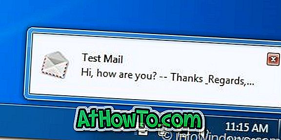 Mail Notifier advarer dig, når du har ny e-mail beskeder