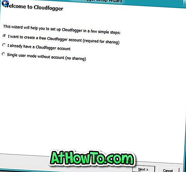 Crittografa file in SkyDrive, Google Drive e Dropbox utilizzando Cloudfogger