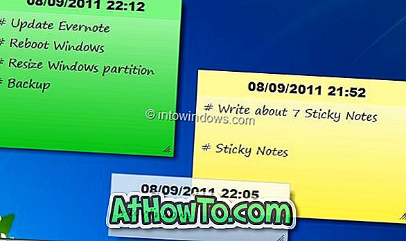 7 Sticky Notes: Meget tilpasselige klistermærker til Windows 7