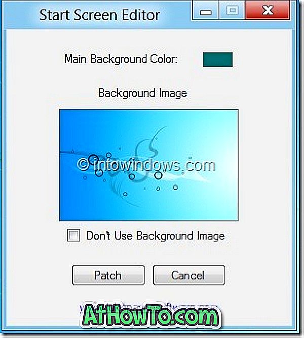 Windows 8 Starten Sie den Bildschirmeditor