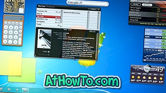 Descărcați și instalați Mac OS X widgeturi de tablou de bord în Windows 7