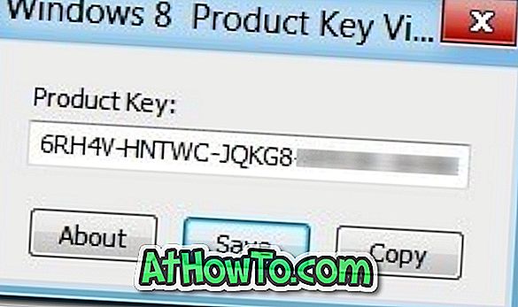 Прозорец на продуктовия ключ на Windows 8.1