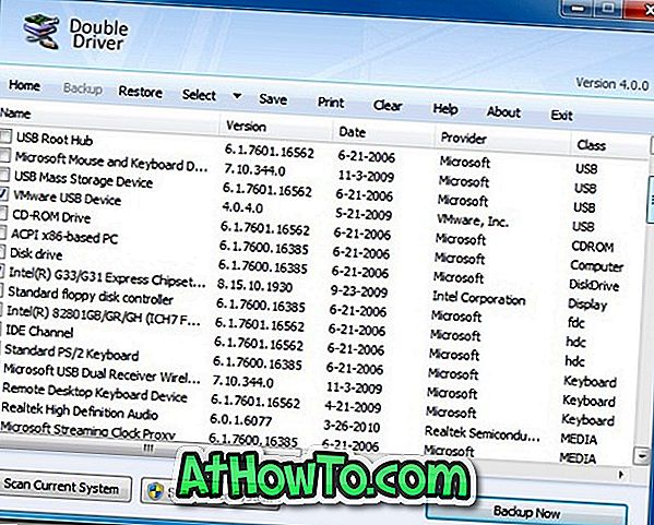 Архивиране на Windows 7 драйвери с двоен драйвер