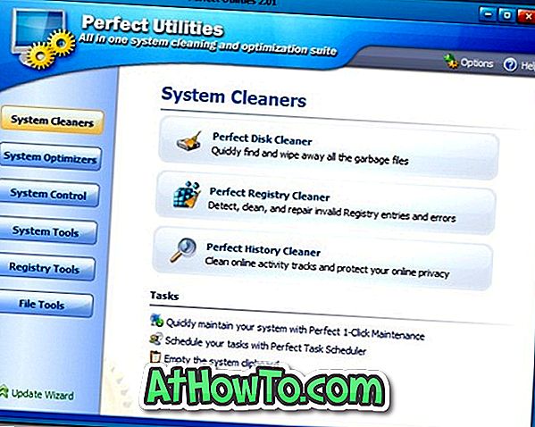 Tiszta és optimalizálja a Windows 7-et a Perfect Utilities Free szolgáltatással