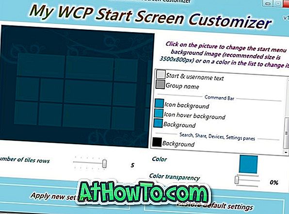 Windows 8 Consumer Preview Start Screen Customizer