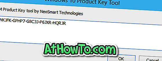 NeoSmart OEM produkto raktas įrankis: atkurti Windows 10 produkto raktą iš BIOS / EFI