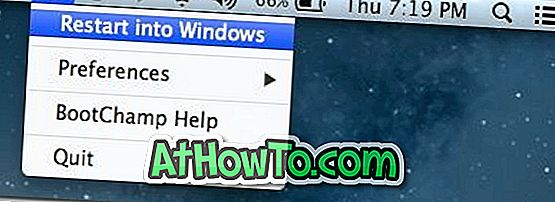 Kuinka nopeasti käynnistää Windows uudelleen Mac OS X: stä