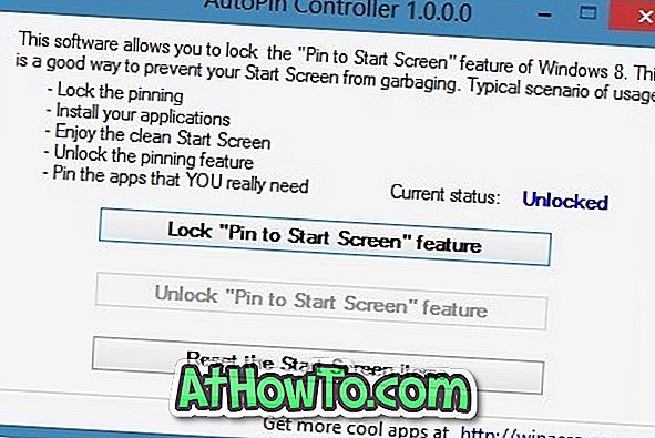 Indítsa el a Start Screen Pinning funkciót a Windows 8 rendszerben