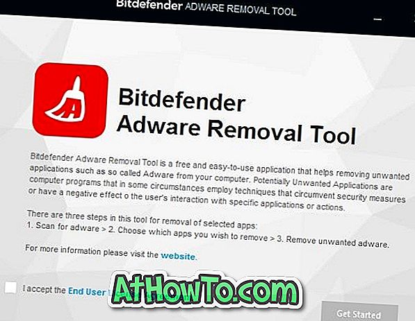Outil de suppression de Bitdefender Adware pour Windows 10