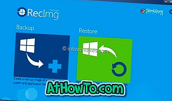 RecImg Manager: Възстановяване на Windows 8 без загуба на файлове и приложения (безплатен софтуер за архивиране за Windows 8)