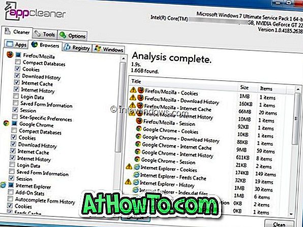 Oprydningsbrowsere, Windows, Registry & Apps med AppCleaner