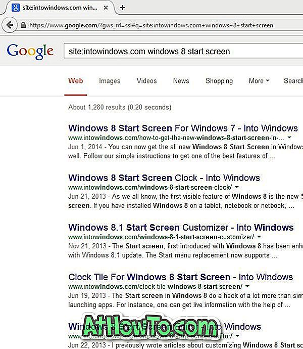 Cách tìm kiếm một trang web với Google