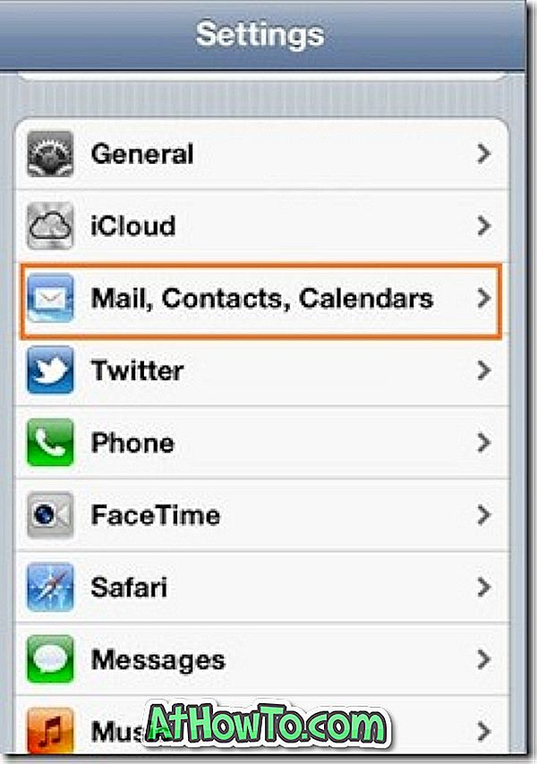 Kaip pridėti „Outlook.com“ el. Pašto adresą (paskyrą) į „iPhone“