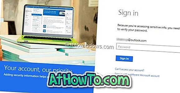 Kako preklopiti iz računa Outlook.com (e-poštni naslov) na Hotmail ali v živo