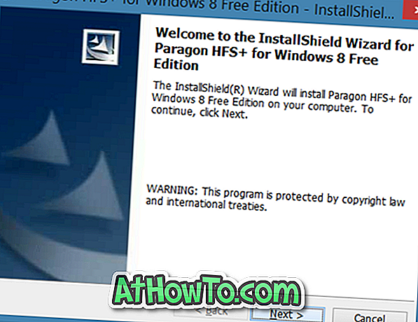 Atsisiųskite nemokamą HFS + tvarkyklę Windows 10 / 8.1