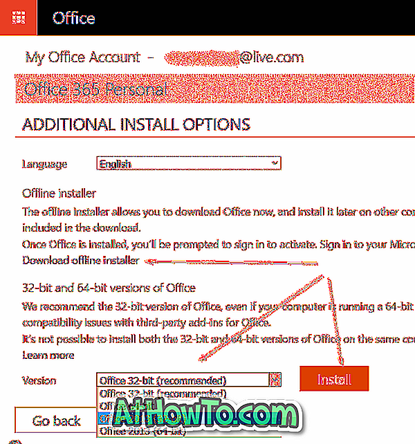 how to install microsoft office 2016 64 bit version