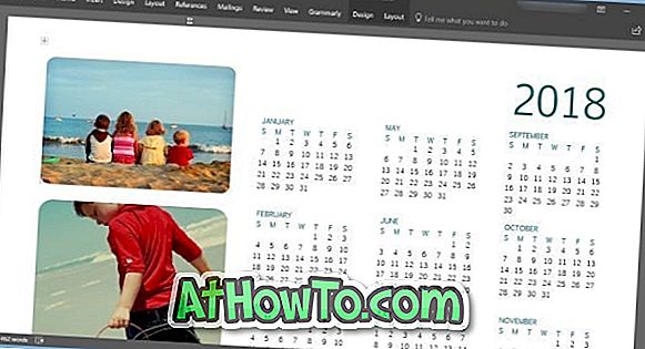 Как да създадете календар с помощта на Word Word или Excel