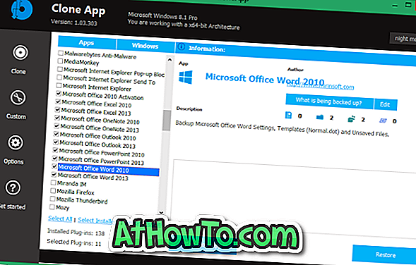 Как да архивирате настройките на Office 2013