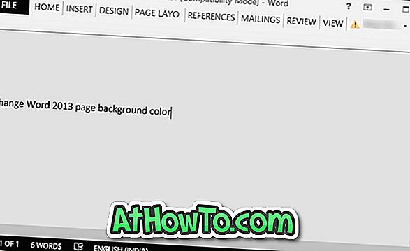 Πώς να αλλάξετε το χρώμα φόντου σελίδας στο Word 2016/2013