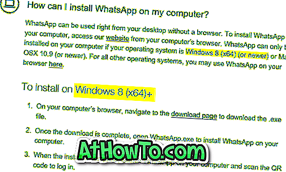 Lataa ja asenna WhatsApp Desktop Windows 7 -käyttöjärjestelmään