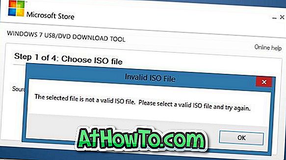 Solución: error "El archivo seleccionado no es un archivo ISO válido" en la herramienta de descarga de USB / DVD de Windows 7