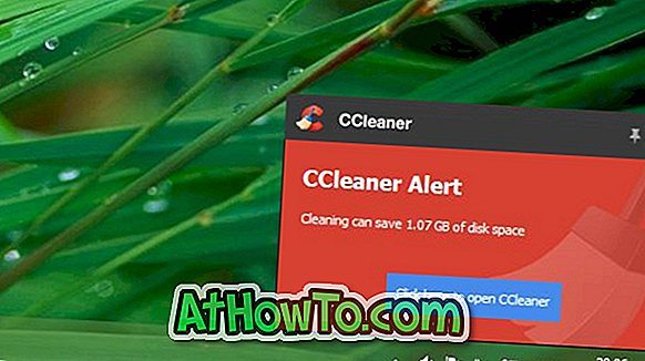CCleaneri aktiivse jälgimise keelamine Windowsis