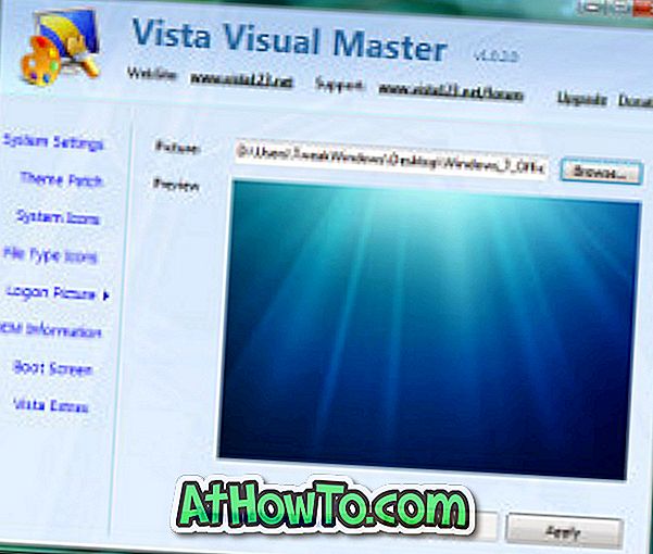 Ustvarite svoj Windows 7 Boot & Logon Zasloni Za Vista