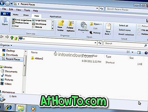 Come ottenere l'interfaccia utente di Windows 8 Ribbon in Windows 7, Vista e XP Explorer [Esatto aspetto dell'interfaccia della barra multifunzione]