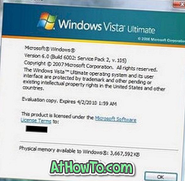 Kako posodobiti servisni paket SP1 za Windows Vista na SP2