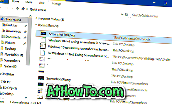 Correzione: Windows 10 non salva gli screenshot nella cartella Screenshot