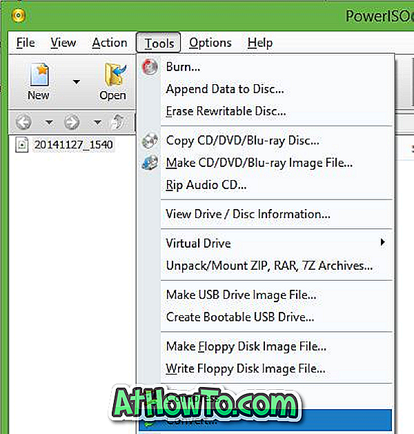 How to convert dmg file to iso using poweriso 2