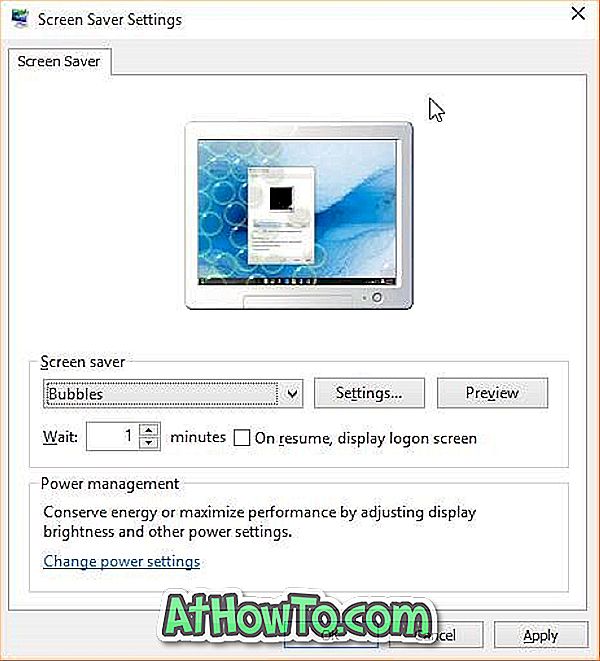 Come aprire le impostazioni dello screen saver in Windows 10