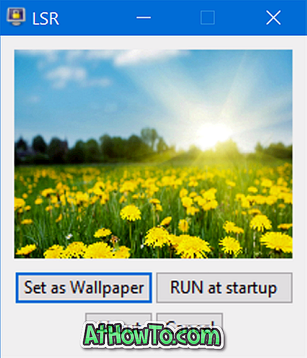 Pašreizējā bloķēšanas ekrāna attēla iestatīšana kā darbvirsmas fons Windows 10