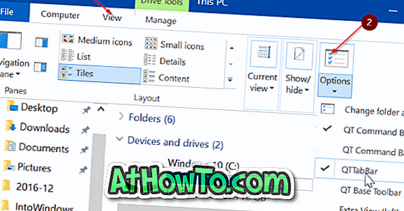 Download QTTabBar til Windows 10