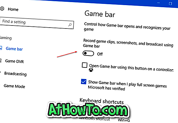 Come disattivare la barra di gioco in Windows 10