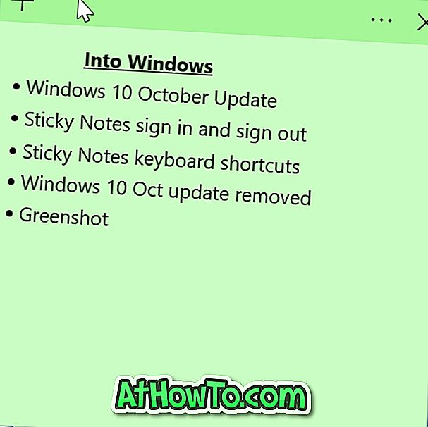 17 Sticky Notes Tastatūras īsceļi operētājsistēmā Windows 10