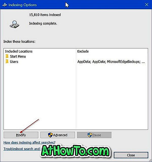 Как да търсите целия Windows 10 PC за файл от Start / Taskbar