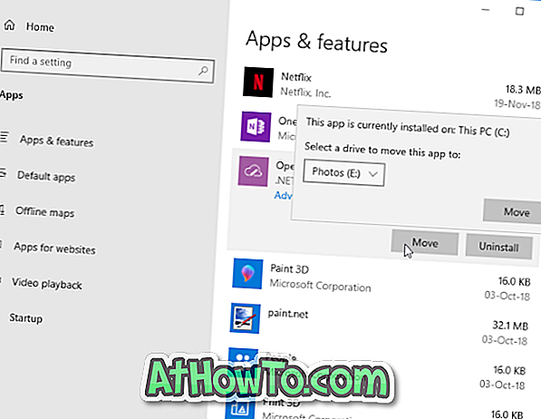 Изменить расположение загрузки приложений Магазина Windows в Windows 10