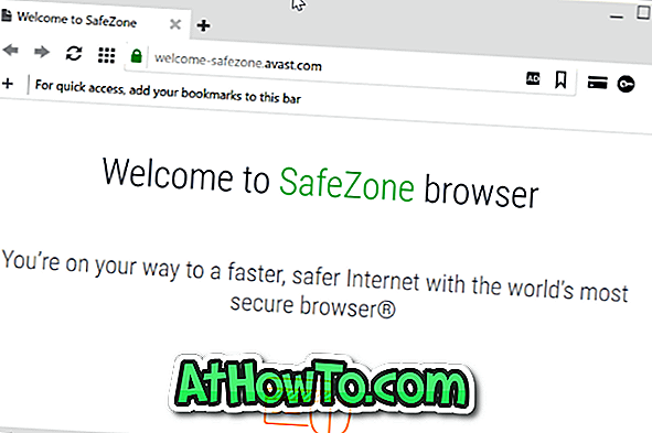 Sådan afinstalleres eller fjernes Avast SafeZone Browser