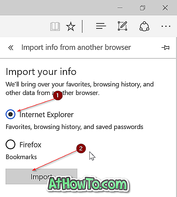 Sådan importeres adgangskoder fra Internet Explorer til kant