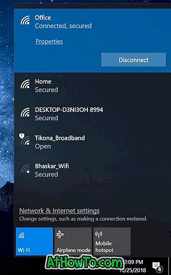 Wi-Fi-verkkojen (SSID) piilottaminen Windows 10: ssä