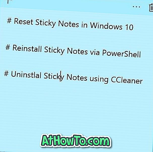 Как да възстановите или преинсталирате Sticky Notes в Windows 10