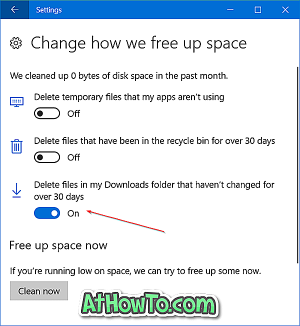 Supprimer automatiquement les fichiers du dossier Téléchargements dans Windows 10