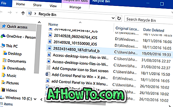 Comment afficher des fichiers récemment supprimés dans Windows 10
