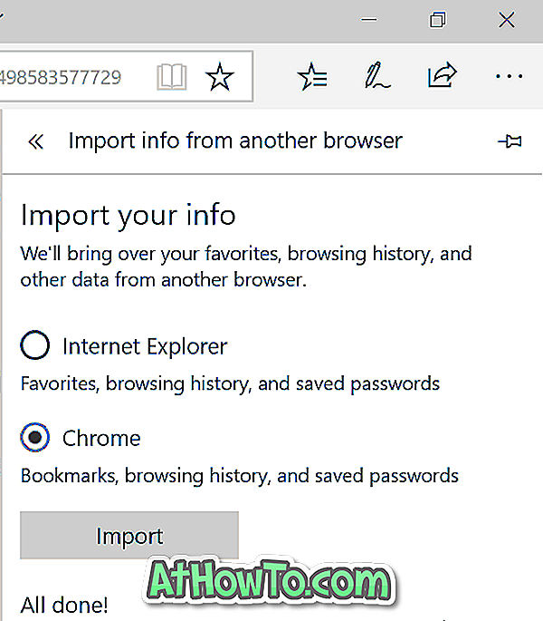 Sådan importeres Chrome adgangskoder til kant i Windows 10