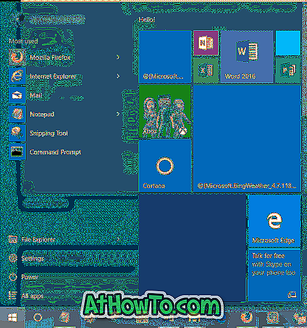 Solution: les vignettes de menu Démarrer vierges dans Windows 10