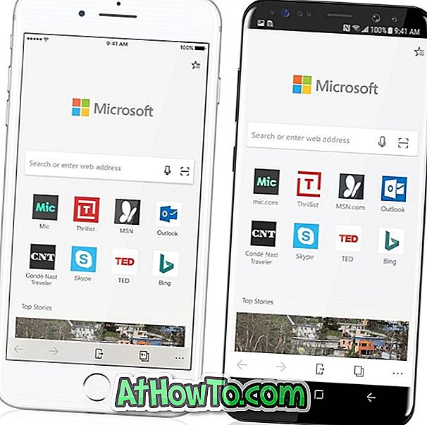 Microsoft Edge priekš iOS un Android