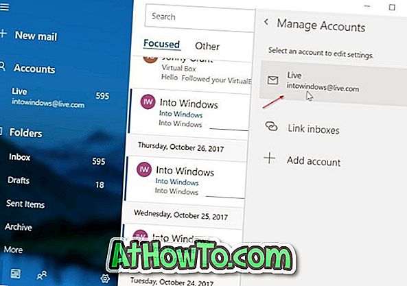 Kā noņemt e-pasta kontu no pasta lietotnes operētājsistēmā Windows 10