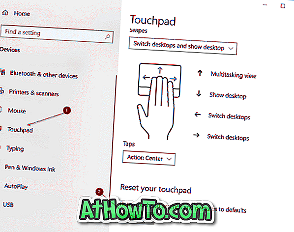 Kaip atstatyti „Touchpad“ nustatymus į „Windows 10“