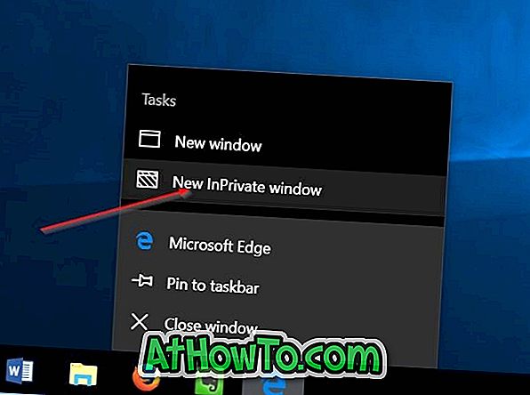2 начина за отваряне на ръба в режим InPrivate В Windows 10